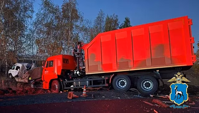 В Самарской области на трассе самосвал насмерть сбил дорожного рабочего