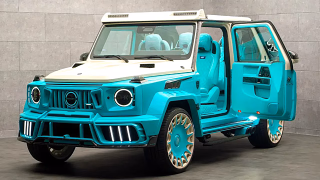 Mansory создал «аквариум на колесах» с бирюзовым салоном из Mercedes-Benz G-Class