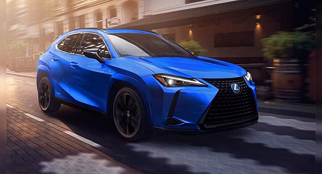 Лимитированная серия Lexus UX Black Line следующего модельного года получила чёрную окантовку решётки радиатора