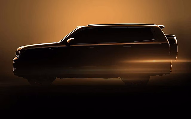 BAIC показал тизеры нового внедорожника с лидаром и 20-дюймовыми дисками