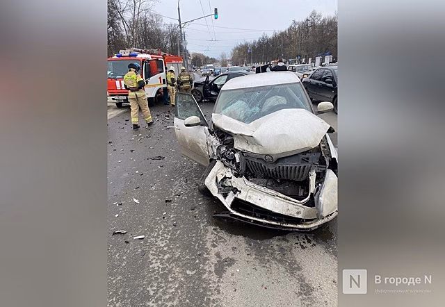Авария произошла на проспекте Гагарина в Нижнем Новгороде
