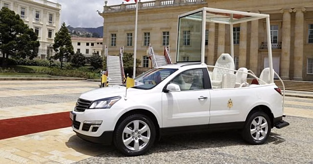 Папе Римскому подготовили специальный Chevrolet Traverse