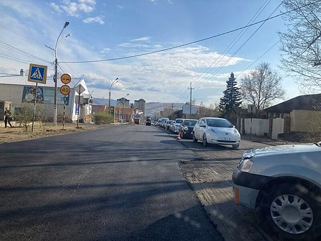 ДТП в центре Читы и ремонт дороги спровоцировали огромную пробку