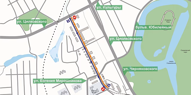 Одностороннее движение введут на улице Коммуны в Сормове