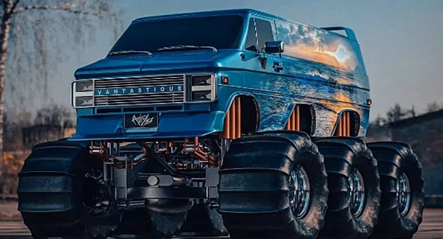 Монстр-трак на базе Chevrolet из 80-х