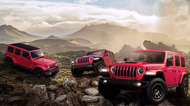 Jeep выпустит версию Wrangler в розовом цвете