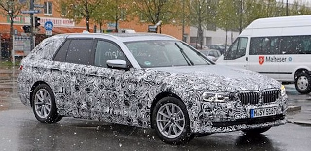 Шпионы сфотографировали BMW 5-Series Touring 2017