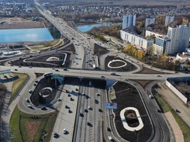 В Уфе завершена реконструкция развязки Валиди-проспект Салавата Юлаева