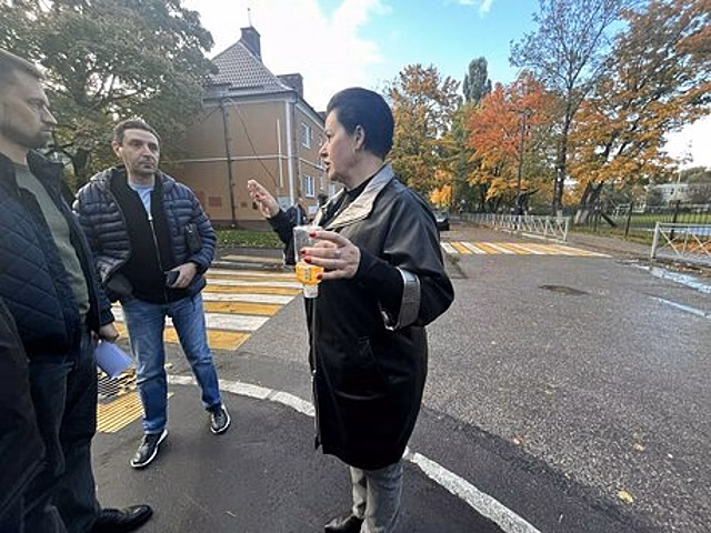 Дятлова рассказала и показала, чего ей не хватило после строительства новых тротуаров в Калининграде