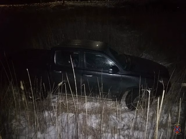 Под Волгоградом водитель иномарки съехал в кювет, пострадали 2 человека