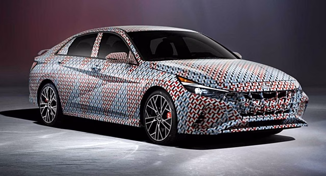 Cедан Hyundai Elantra N 2022 года показали на рендерах