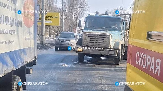 Грузовик переехал саратовца в Ленинском районе
