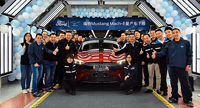 Ford начал производство Mustang Mach-E с батареями BYD в Китае