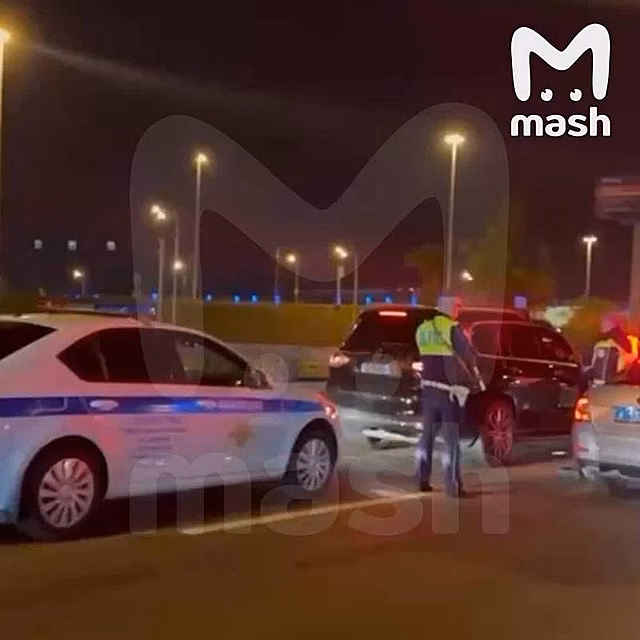 Опубликованы кадры задержания автомобиля похитителей мужчины в Москве