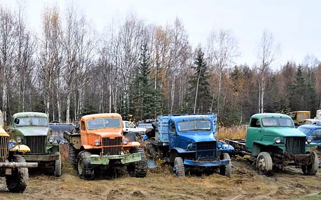 На Аляске обнаружили свалку грузовиков GMC и Studebaker времён Второй мировой войны