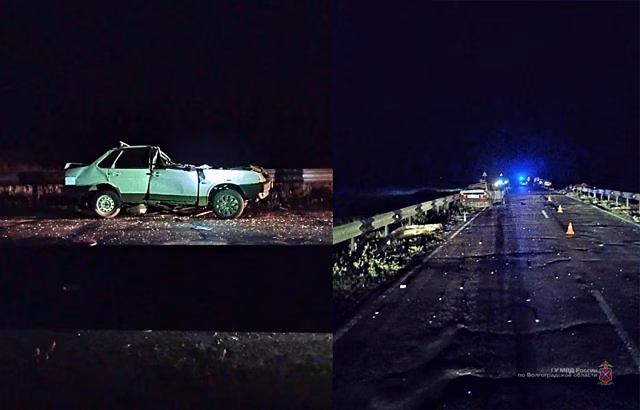 В Волгоградской области 27-летний водитель «ВАЗ-21099» погиб в ДТП