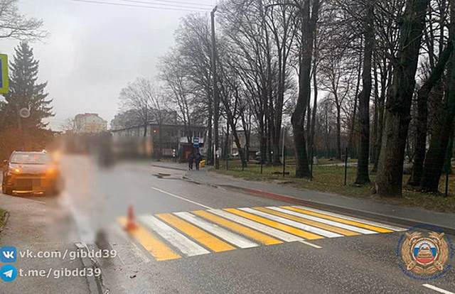 В Гурьевске на пешеходном переходе сбили школьницу
