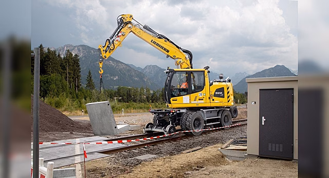 Liebherr представил экскаватор для рельс и асфальта