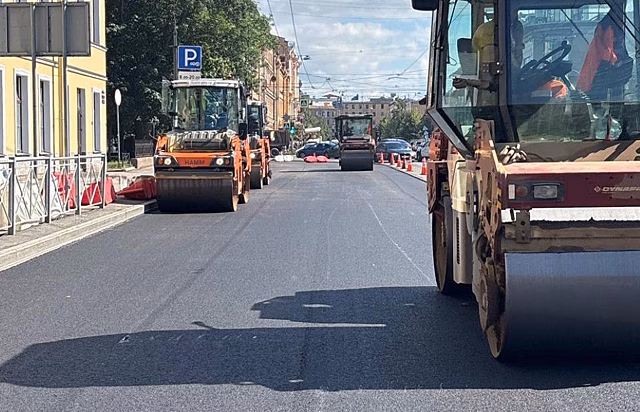 В Петербурге обновят дорожное покрытие на Звенигородской улице