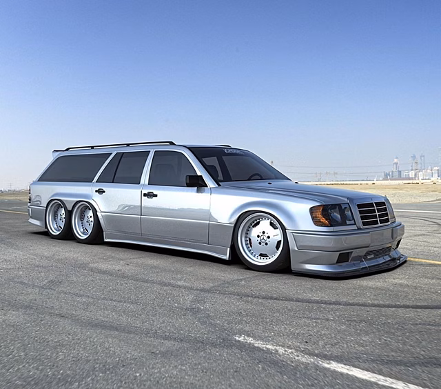 Шестиколёсный Mercedes-Benz W124 6x6 — стильный ответ на G63 AMG 6x6
