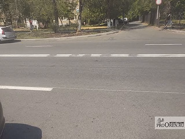 Двойную сплошную на ул. Туркестанской в Оренбурге восстановят
