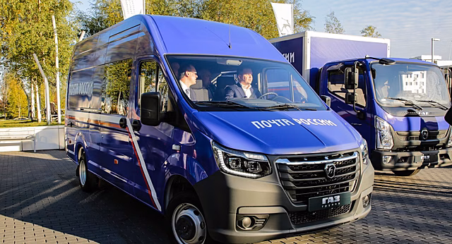 Автопарк Почты России пополнился электрической GAZelle e-NN. Автомобиль передан ГК «Современные транспортные технологии».