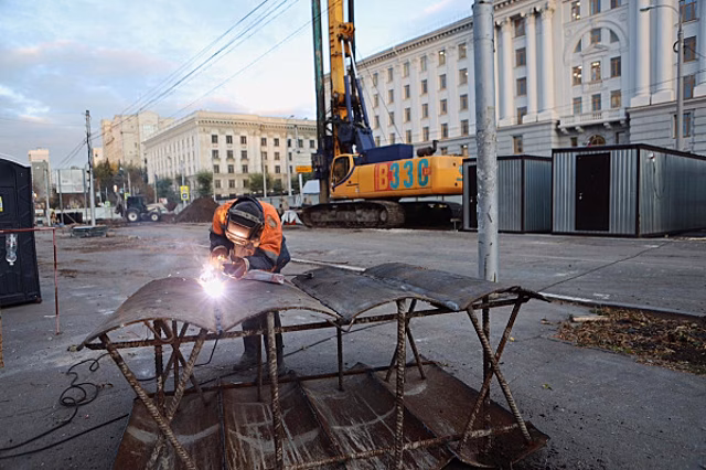 На Самарской площади возводят важнейший для метрополитена объект