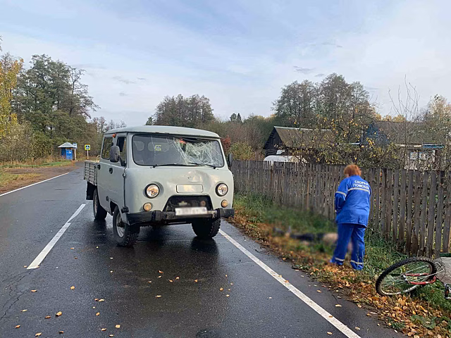 В удмуртском селе Кама автомобиль насмерть сбил пожилого велосипедиста