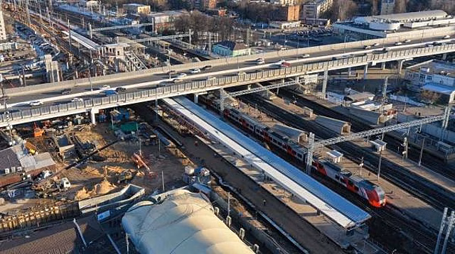 Строительство путей ВСМ велось, выход из Москвы на Крюково почти закончен