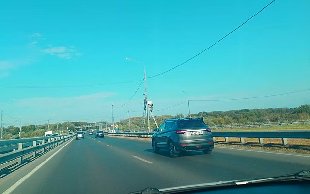 На Северной окружной в Рязани дорожные камеры устанавливают на прежние места