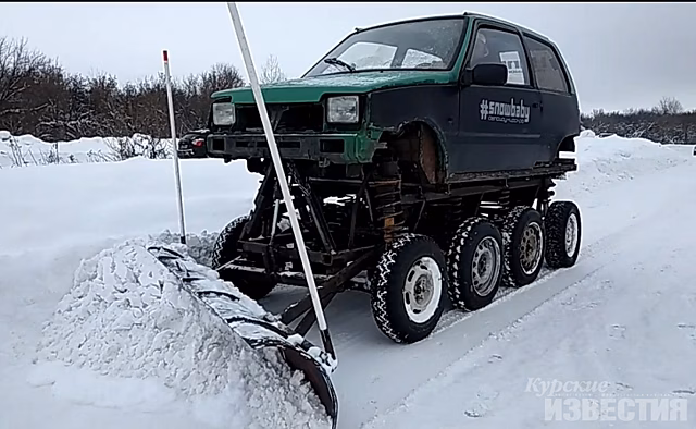 Курская Snowbaby побеждает сугробы