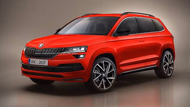 Опубликованы рендеры спортивного Skoda Karoq Sportline