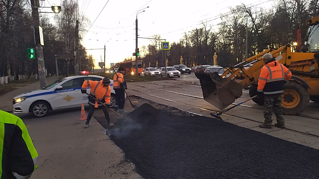 Участок проспекта Гагарина отремонтировали в Приокском районе
