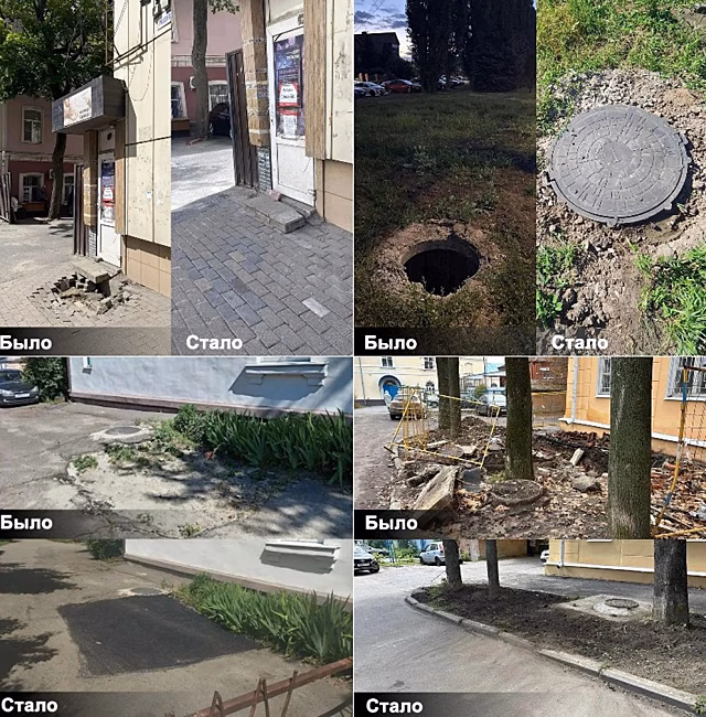 В Курске восстановили асфальт и благоустройство после ремонта сетей