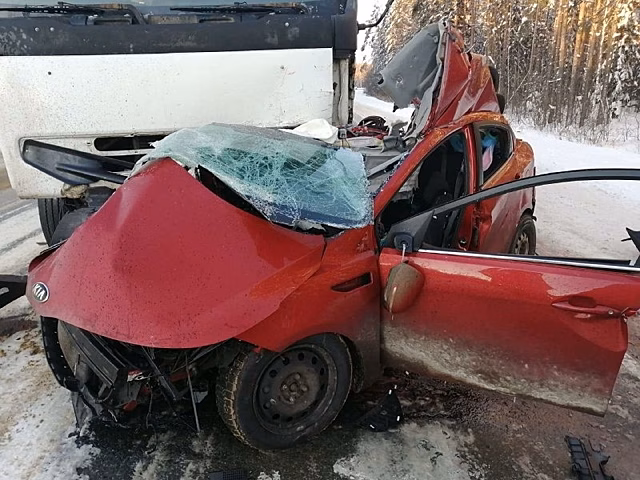 Появилось видео смертельного ДТП в Уренском районе
