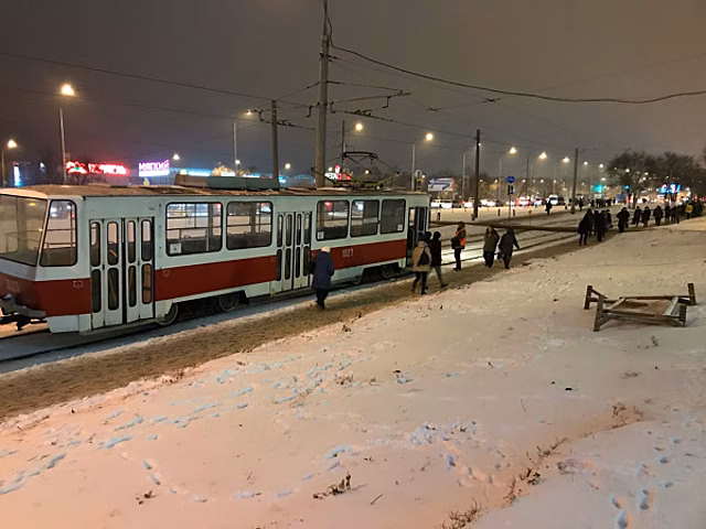 В Самаре на Ново-Садовой парализовано движение трамваев