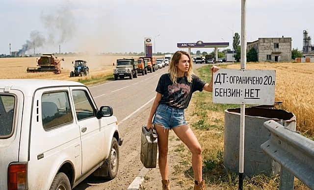 В пригороде Новороссийска зафиксировали рекордную очередь на АЗС
