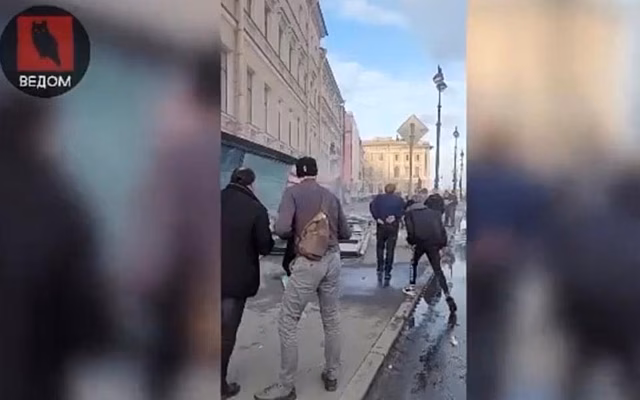 Появились кадры сразу после взрыва в кафе в Санкт-Петербурге