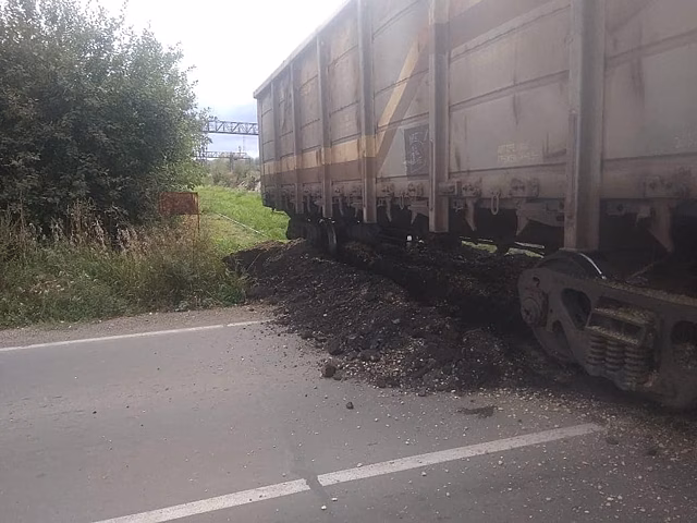 Вагоны сошли с путей в Анжеро-Судженске