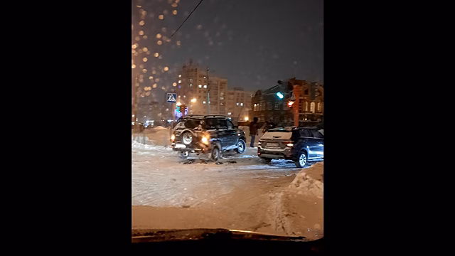 Очевидец запечатлел на фото место ДТП в Кемерове