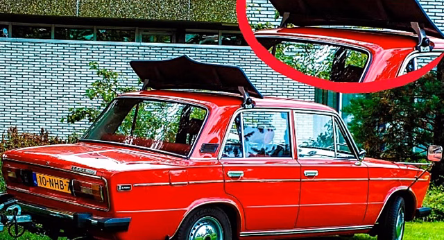 Для чего нужен огромный спойлер на крышах экспортных советских авто?