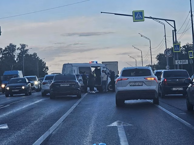 В Тульской области столкновение мотоцикла и трёх автомобилей
