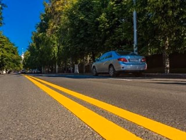 В Уфе нанесли новую желтую разметку на 31 улице