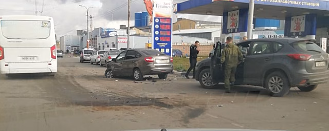 В Рязани произошло ДТП с участием четырех машин