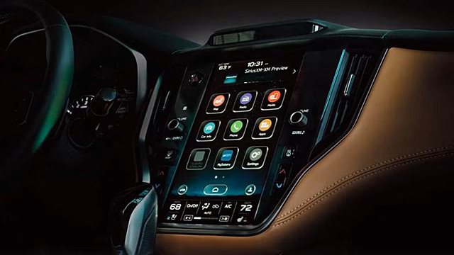 Новый Subaru Legacy получил тачскрин в стиле Tesla