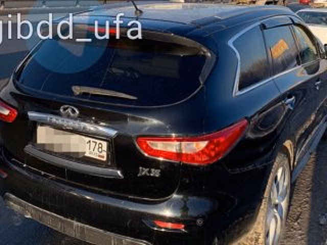 В Уфе задержан двойник автомобиля Infiniti из Санкт-Петербурга
