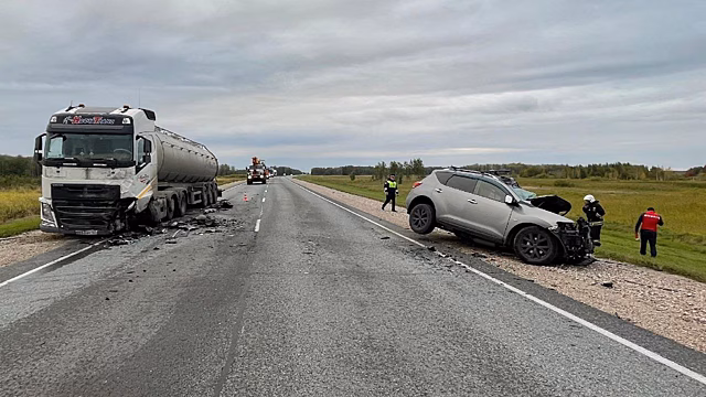 Водитель Nissan Murano погиб в ДТП на трассе в Татарском районе НСО