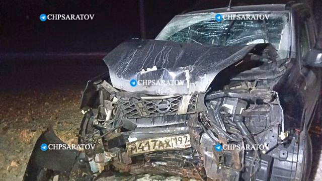 В аварии на СКАДе под Саратовом разбились мужчина и женщина