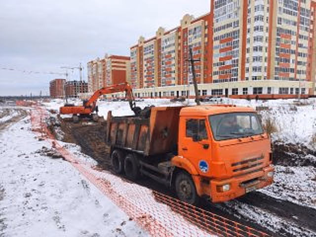 В Уфе начали прокладывать долгожданную дорогу