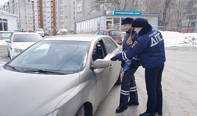 Под Волгоградом госавтоинспекторы поздравили с наступающим праздником водителей